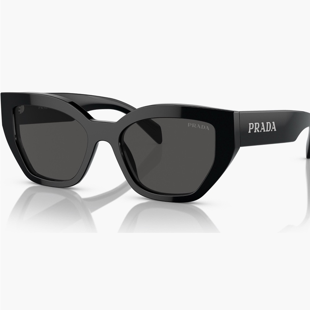 Prada Black Cat-Eye Sunglasses with Bold Design